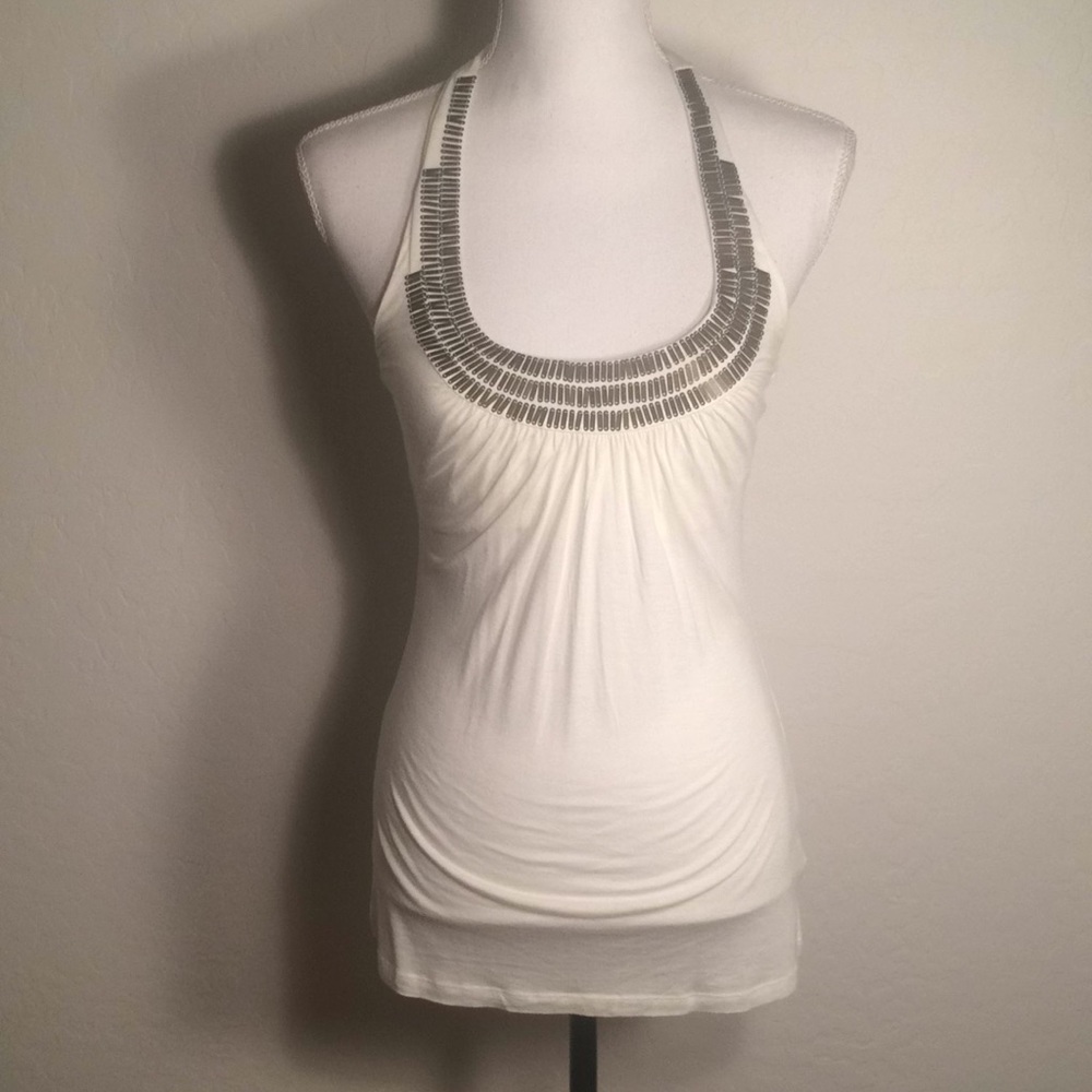 Forever 21 halter top with beaded collar